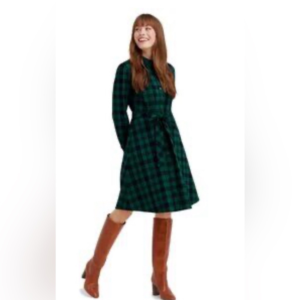 Draper James Carly Shirt Dress in Blackwatch Plaid